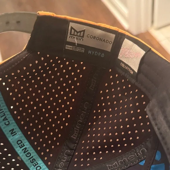 Melin Coronado Hydro Brick Snapback Hat Cap Classic Orange Neon Collection Vibe - Picture 4 of 5